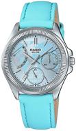 casio ltp2089l 2av womens leather multifunction logo