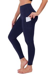 img 4 attached to 🩰 GAYHAY High Waist Yoga Pants for Women with Pockets – Soft Tummy Control 4 Way Stretch Capri Leggings for Workout & Running