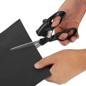 img 1 attached to 🔪 DEWIN Guided Scissors: Ultimate Cutting Tool for Fabrics, Paper, and Crafts