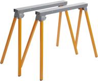 🛠️ all steel folding sawhorse - pair portamate pm-3300t: 33-inch tall fold-up heavy duty saw horses with 1,000lb. capacity and easy storage logo