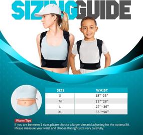 img 2 attached to 👨 2021 Professional Posture Corrector: Updated Upper Back Brace for Kids & Teens, Promotes Spinal Support, Prevents Slouch & Back Pain