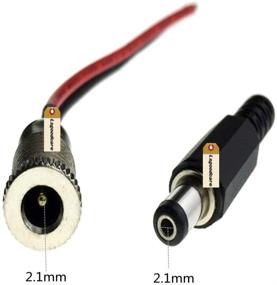 img 3 attached to 5,5 х 2,1 мм Женский разъем питания DC 5A с резьбовым адаптером для монтажа + Кабель 20AWG 3,94 дюйма + Мужской разъем для питания постоянного тока (5,5 х 2,1 мм)