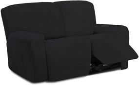 img 4 attached to Easy Going Microfiber Sectional Slipcover Elasticity