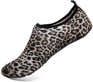 roorge leopard pattern quick dry barefoot logo