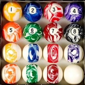 img 1 attached to Enhance Your Pool Game with Iszy Billiards Pool Table Ball Set