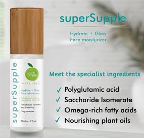 img 3 attached to 🌟 Super Supple - Hydrate and Glow - Facial Moisturizer with Polyglutamic Acid, Omega-rich Fatty Acids, Nourishing Plant Oils, and Ceramides - 60ml