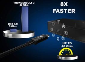 img 2 attached to 🔌 MediaGear Thunderbolt 3 Dock: 4K@60Гц USB C + DisplayPort, 85Вт PD, TB 3, USB 3.0, считыватель карт, Ethernet - MacBook Pro 2019/2018 и ноутбуки TB 3