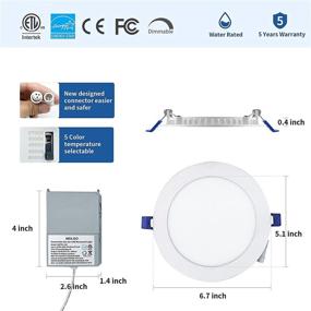 img 1 attached to 🔦 Neilgo Ultra Thin 2700K 5000K Selectable Downlight: Versatile Lighting Solution for Any Space