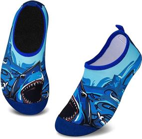 img 4 attached to 👣 Mabove Kids Swim Water Shoes | Non-Slip & Quick-Dry Barefoot Aqua Pool Socks for Boys and Girls Toddlers