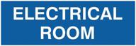 🚪 blue electrical room door/wall sign - medium size: enhancing safety and navigation logo