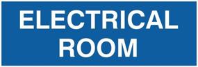 img 1 attached to 🚪 Blue Electrical Room Door/Wall Sign - Medium Size: Enhancing Safety and Navigation