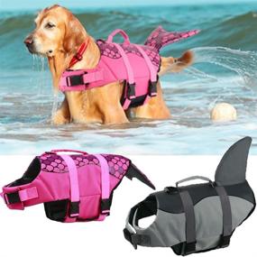 img 1 attached to 🦈 FurryFriends Dog Life Jacket - Shark Costume Design - Sizes: Small, Medium, Large - Swim Vest - Shark Dog Life Vest