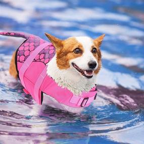 img 4 attached to 🦈 FurryFriends Dog Life Jacket - Shark Costume Design - Sizes: Small, Medium, Large - Swim Vest - Shark Dog Life Vest