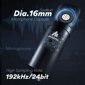 img 4 attached to MAONO Studio Headphone Set with Vocal Condenser Cardioid Podcast Mic - 192kHz/24bit, Compatible with Mac and Windows for YouTube, Gaming, Live Streaming, Voice-Over (AU-A04H)