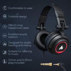img 2 attached to MAONO Studio Headphone Set with Vocal Condenser Cardioid Podcast Mic - 192kHz/24bit, Compatible with Mac and Windows for YouTube, Gaming, Live Streaming, Voice-Over (AU-A04H)