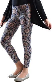 img 4 attached to Dinamit Jeans Indigo Printed Leggings - Trendy Girls' Clothing in Leggings
