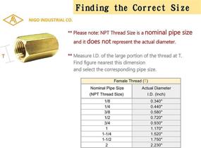 img 1 attached to 🔧 NIGO Brass Fitting Coupling - Handcrafted for Superior Quality