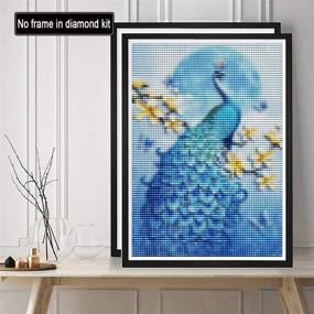 img 3 attached to TheShai 5D Diamond Painting Peacock: Exquisite Animal Flower Paint with Diamonds Kit for Stunning Home Wall Decor (30X40cm)