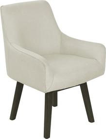 img 3 attached to Elle Decor Upholstered 360 Degree Mobility