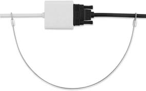 img 4 attached to 💻 Cable Adapter Tethers Bundle - 10 Pack, 12-inch Adjustable Security Cable Tethering with Nylon Coating - Safeguard Your Computer VGA, HDMI, DVI Dongle - Customizable Length Thin Wire Kit - Pre-Assembled