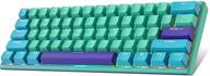 🔒 boyi mini rgb pbt keycap 61 mechanical keyboard with cherry mx blue switches for compact rgb gaming (boyi xiaoqingxin color) logo