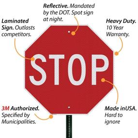 img 3 attached to 🚦 Enhance Safety with SmartSign X-R1-1-DG-STOP-36-M1 - Order Now!