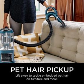 img 1 attached to 🦈 Shark ZU503AMZ Navigator Lift-Away Upright Vacuum Cleaner with Self-Cleaning Brushroll, HEPA Filter, Swivel Steering, Upholstery & Pet Crevice Tool, Ideal for Pets & Multi-Surface Cleaning, Teal