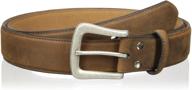 authentic nocona distressed billet medium brown men's accessories: premium style & functionality logo