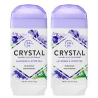 💜 crystal deodorant lavender & white tea: non-toxic, aluminum-free [2-pack] logo