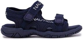 img 3 attached to Nautica Aminah Navy Boys' Sandals: Athletic 👟 and Stylish Shoes for Toddler Kids in Sandals