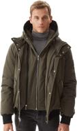 molemsx men's duck down parka winter jacket: superior warmth with fur hood, xs-3xl логотип