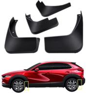 🚗 topgril mud flaps kit for mazda cx-30 cx30 2020 2021 | mud splash guard fender front and rear 4-piece set logo