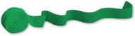 🎉 vibrant touch of color: 81ft emerald green crepe paper streamer roll logo