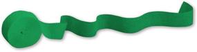 img 2 attached to 🎉 Vibrant Touch of Color: 81ft Emerald Green Crepe Paper Streamer Roll