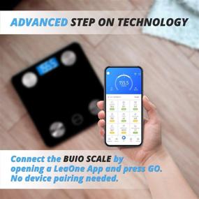 img 1 attached to BUIO Platinum Smart Scale for Body Weight with Advanced Smartphone App for iOS & Android – Accurately Measures Body Fat, BMI, Muscle Mass, and More