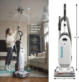 img 2 attached to 🌬️ Efficient Allergy Upright Vacuum for Carpet and Hardwood - Simplicity S20EZM, with Certified HEPA Filter