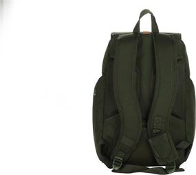 img 1 attached to JuneHouse Fashion Backpack in Hunter Green with Black Stripe