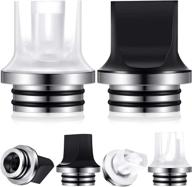 ☕ 810 drip tips replacement: honeycomb resin drip tips for coffee machines & ice makers (black/white, 2 pieces) logo