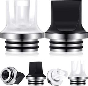 img 4 attached to ☕ 810 Drip Tips Replacement: Honeycomb Resin Drip Tips for Coffee Machines & Ice Makers (Black/White, 2 Pieces)