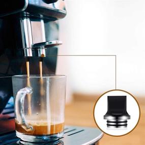 img 1 attached to ☕ 810 Drip Tips Replacement: Honeycomb Resin Drip Tips for Coffee Machines & Ice Makers (Black/White, 2 Pieces)