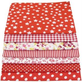 img 1 attached to 🌸 Set of 56pcs 9.8&#34; x 9.8&#34; (25cm x 25cm) Cotton Fabric with Floral Prints - Ideal for Patchwork, Sewing, Quilting Squares - No Repeat Designs Included