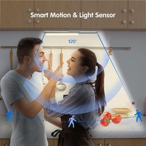 img 3 attached to 🔦 Loycco LED Motion Activated Closet Light - Smart Sensor, Energy Efficient, Durable, USB Battery Powered - Portable Under Cabinet Lighting