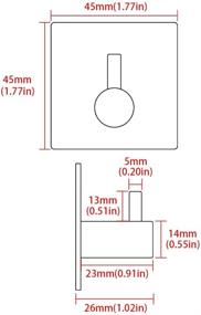 img 3 attached to Alise Self Adhesive Clothes Bathroom Stainless Industrial Hardware: Innovative and Reliable Solutions for Easy Organization