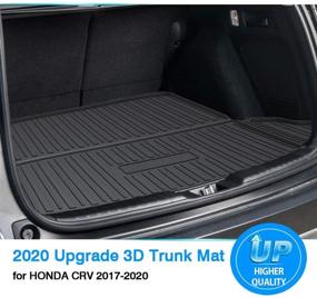 img 3 attached to 🏞️ Коврик для багажного отсека Powerty Fit для Honda CRV CR-V 2017-2022 | Материал повышенной износостойкости TPO для всех погодных условий | Не подходит для моделей с сабвуфером или Touring/Hybrid-версий