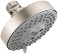 🚿 hansgrohe raindance s 4-inch showerhead: easy install, modern design, 3-spray options with air infusion - brushed nickel (04340820) logo