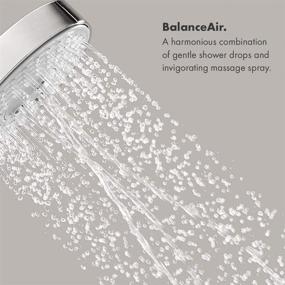 img 2 attached to 🚿 Hansgrohe Raindance S 4-inch Showerhead: Easy Install, Modern Design, 3-Spray Options with Air Infusion - Brushed Nickel (04340820)