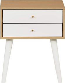 img 3 attached to Rivet Claremont Contemporary Nightstand Tapered