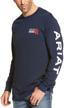 ariat resistant sleeve crewhenley xx large men's clothing logo