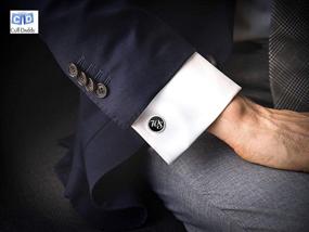 img 1 attached to Cuff-Daddy Turquoise Cufflinks Set with Stylish Presentation Box