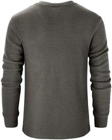 img 2 attached to 👕 PINKMARCO Regular Workwear Henley with Functional Pocket